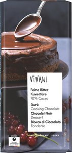 Bild von Feine Bitter Kuvertüre, 150 g, Vivani