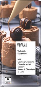 Bild von Vollmilch Kuvertüre, 150 g, Vivani