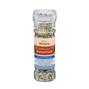 Bild von Mediter. Brotzeitsalz Mühle, bio, 80 g, Herbaria