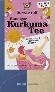 Bild von Blumiger Kurkuma Tee Doppelk.btl., 36 g, Sonnentor