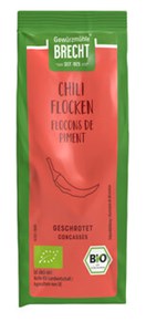 Bild von Chili Flocken geschrotet, Nachfüllbeutel, 45 g, Brecht