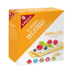Bild von Amaranth Knusperbrot, bio, 100 g, 3 Pauly
