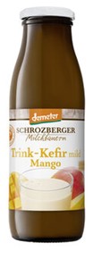 Bild von Trink-Kefir Mango 1,5 %, demeter, 500 g, Schrozberger Milchbauern