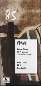 Bild von Feine Bitter 85 % Cacao, 80 g, Vivani