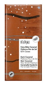 Bild von Feine Bitter Caram.62% Flor de Sal, 80 g, Vivani