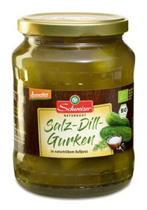 Bild von Salzdillgurken demeter (650g), 720 ml, Schweizer