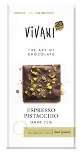 Bild von Jubiläumstafel Espresso Pistacchio, 80 g, Vivani