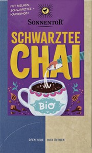 Bild von Schwarztee Chai Tee bio, Beutel, 32,4 g, Sonnentor