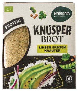 Bild von Knusperbrot Linsen Erbsen mit Kräutern, 100 g, Naturata