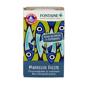 Bild von Makrelenfilet in Bio-Olivenöl, 120 g, Fontaine
