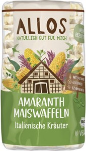Bild von Amaranth Mais-Waffeln Ital. Kräuter, 115 g, Allos, Cupper